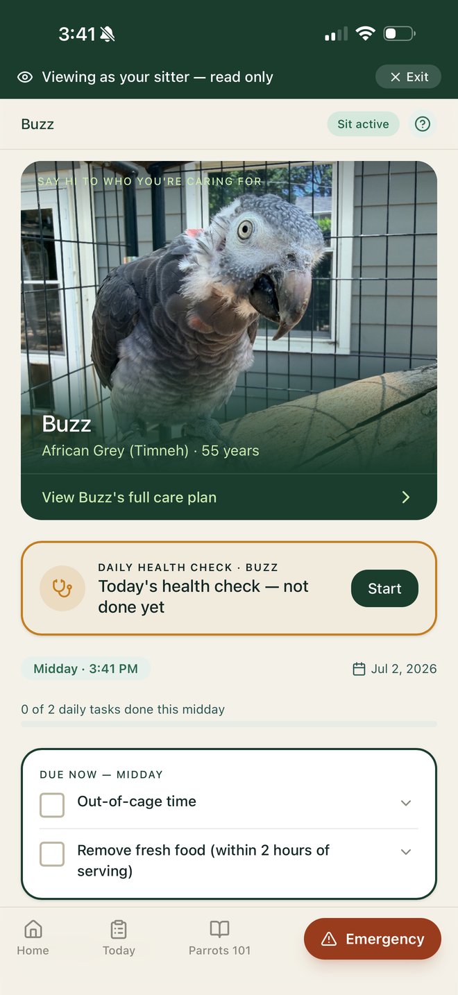 Kya & Co. shared care screen